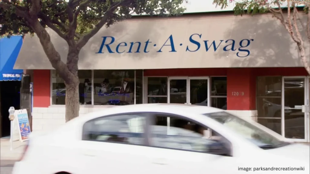 Parks and Recreation Filming Locations, Rent-A-Swag