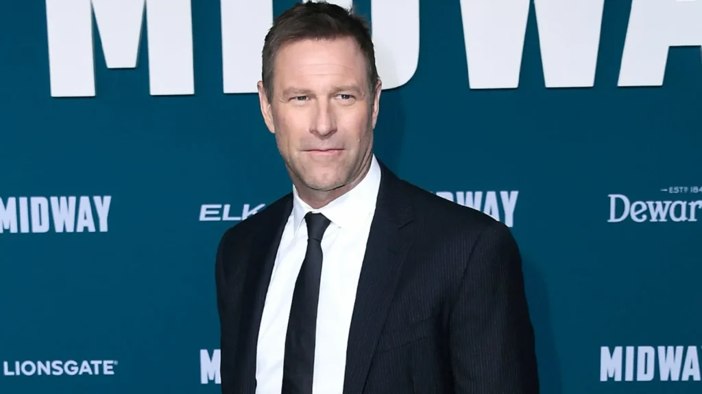 Aaron Eckhart will play a CIA pilot in the upcoming Thriller Film 'Midair' (Image credit: Variety)