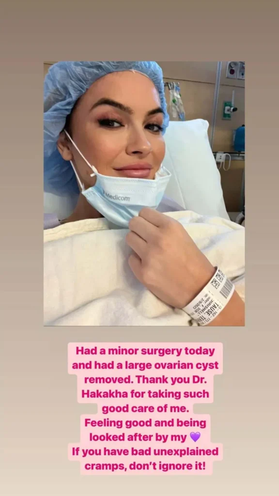Chrishell Stause went through surgery to remove the ovarian cyst