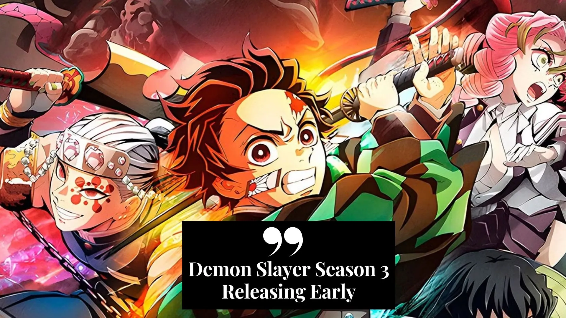 Demon Slayer Season 3 Releasing Early (Image credit: Instagram)