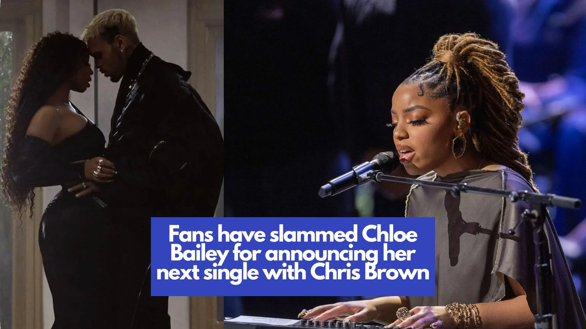Fans have slammed Chloe Bailey for announcing her next single with Chris Brown