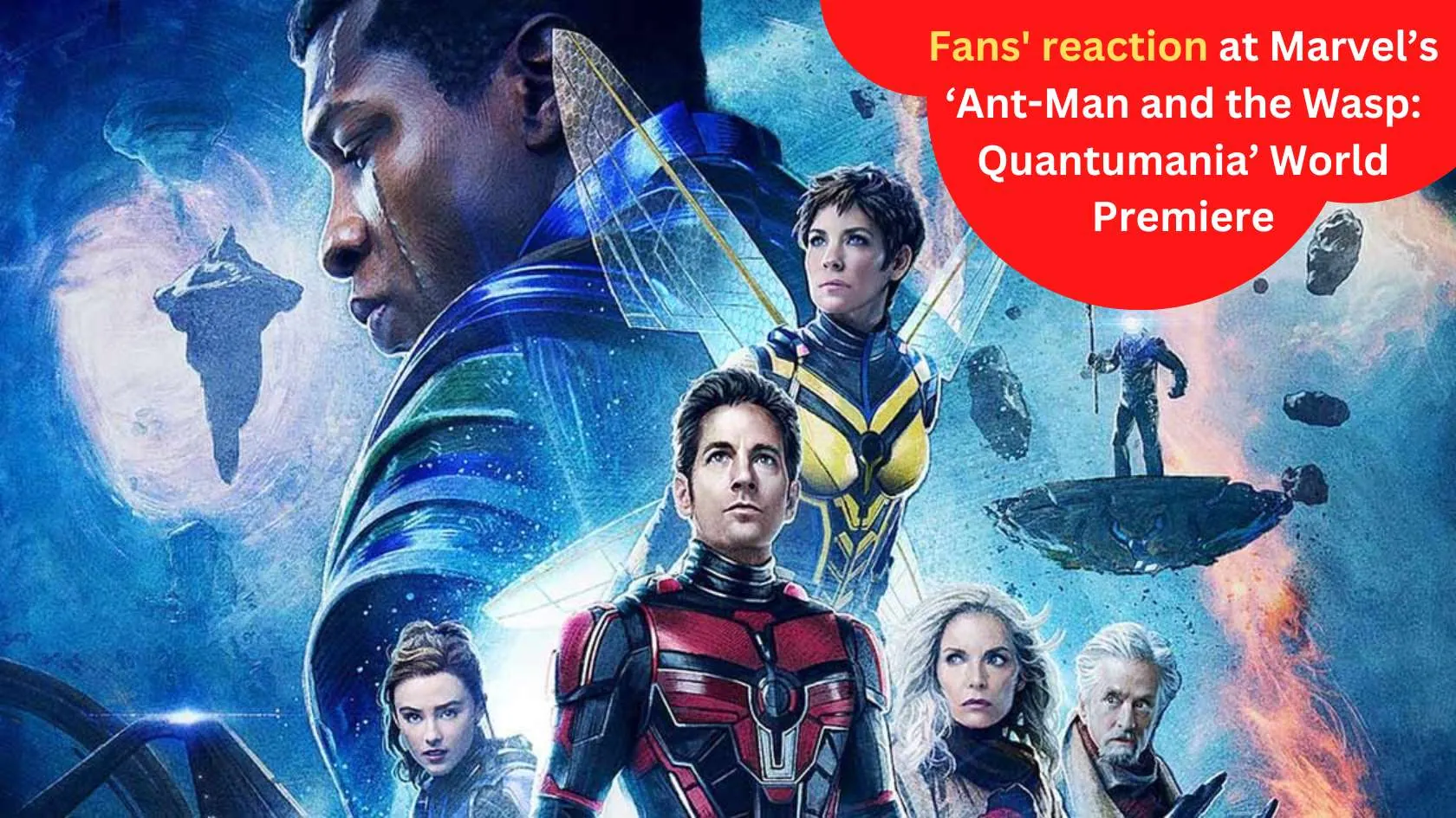Fans' reaction at Marvel’s ‘Ant-Man and the Wasp: Quantumania’ World Premiere