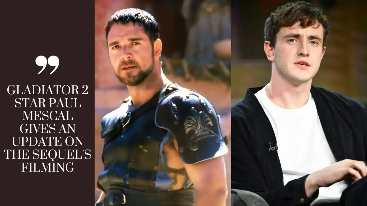 Gladiator 2 star Paul Mescal gives an update on the sequel's Filming (Image credit: golden globes)