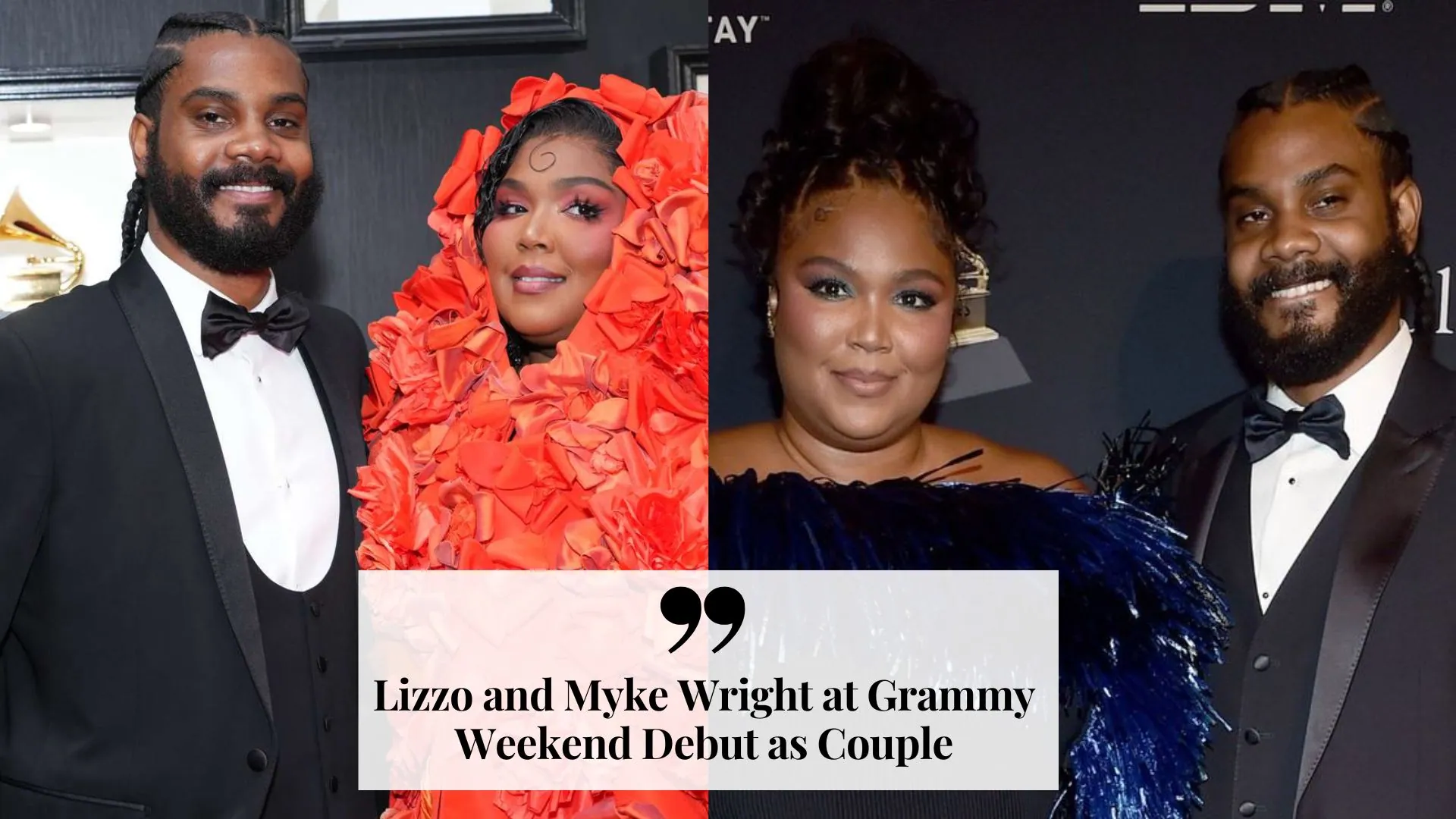 Lizzo and Myke Wright at Grammy Weekend Debut as Couple (image credit: gretty)