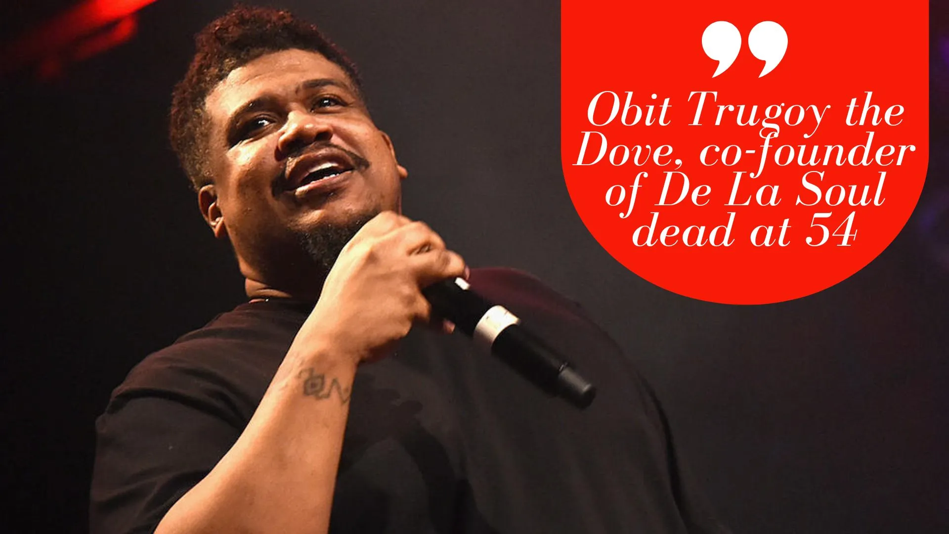 Obit Trugoy the Dove, co-founder of De La Soul dead at 54 (Image credit: theboombox)