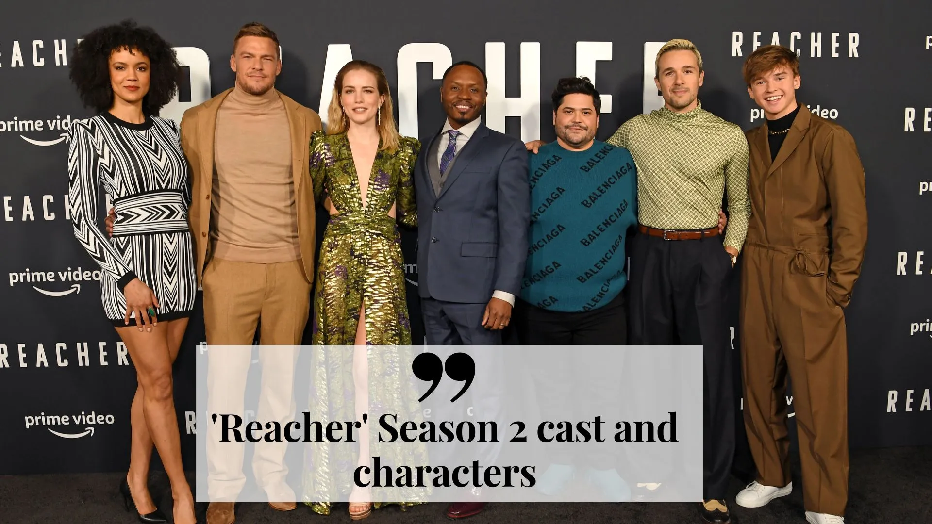 'Reacher' Season 2 cast and characters (Image credit: Dailymail)
