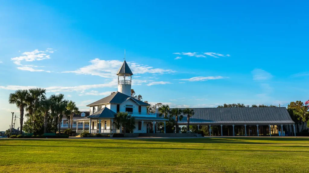 Black Panther: Wakanda Forever Filming Locations, Mary Ross Waterfront Park, Brunswick, Georgia (Image credit: goldenisles)