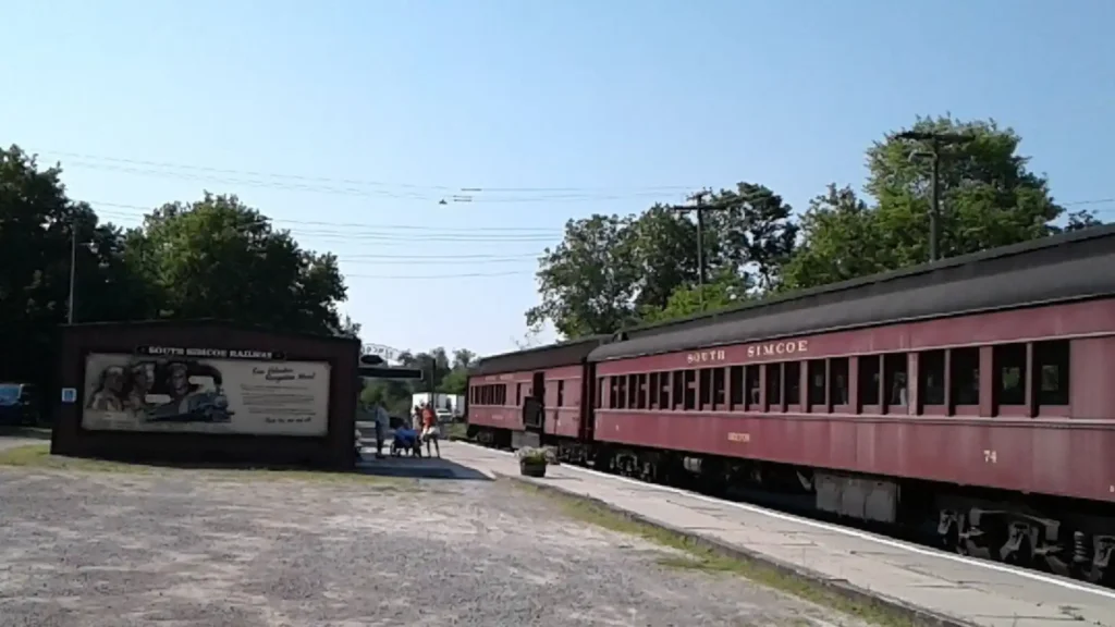 Nightmare Alley Filming Locations, South Simcoe Railway Heritage Corp (Image credit: trip)