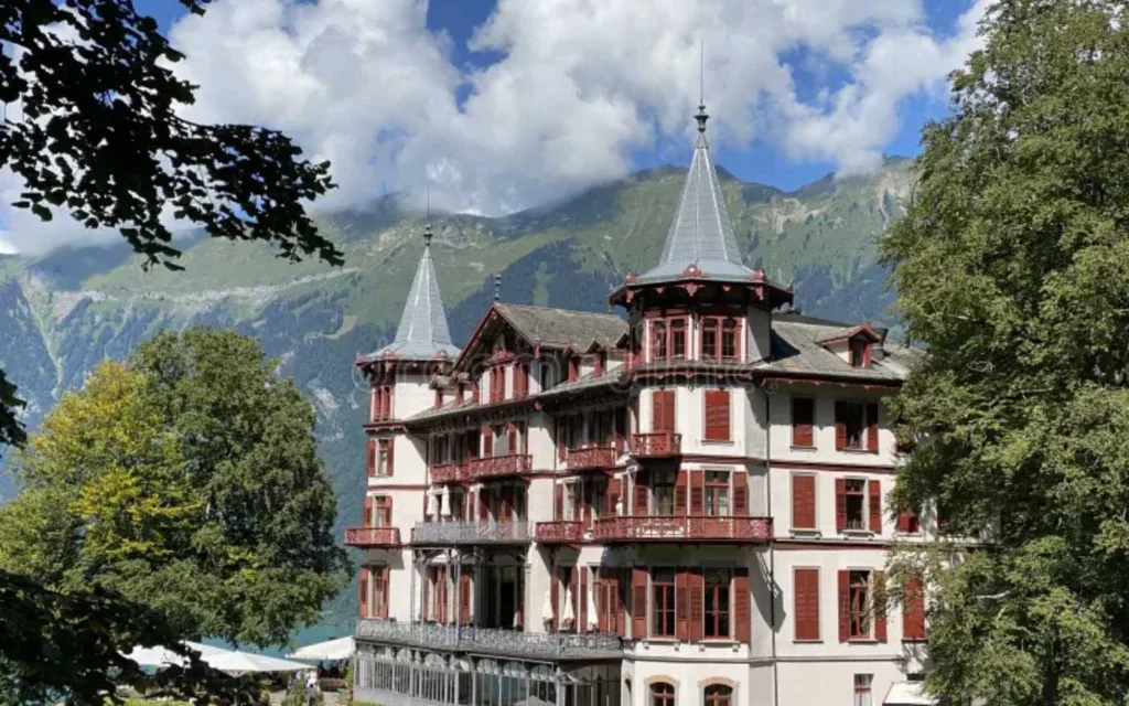 Band of Brothers Filming Locations, Giessbach Hotel, Brienz, Kanton Bern, Switzerland (Image Credit_ Dreamstime.com)