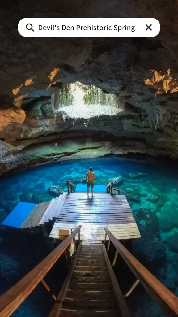 Florida's Sunshine Trail: Unveiling the Best Places to Visit in the Sunshine State, Devil's Den Prehistoric Spring (image credit: pinterest)