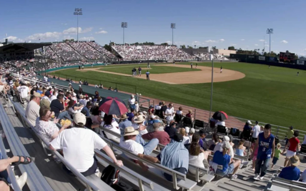 Major League Filming Locations, Hi Corbett Field - 3400 E. Camino Campestre, Tucson, Arizona, USA (Image Credit_ Ballpark Digest)