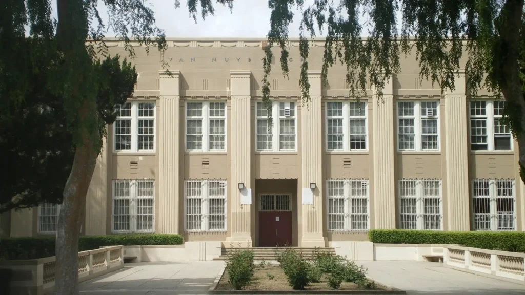 Young Sheldon Filming Locations, Van Nuys High School (image credit_ wiki)