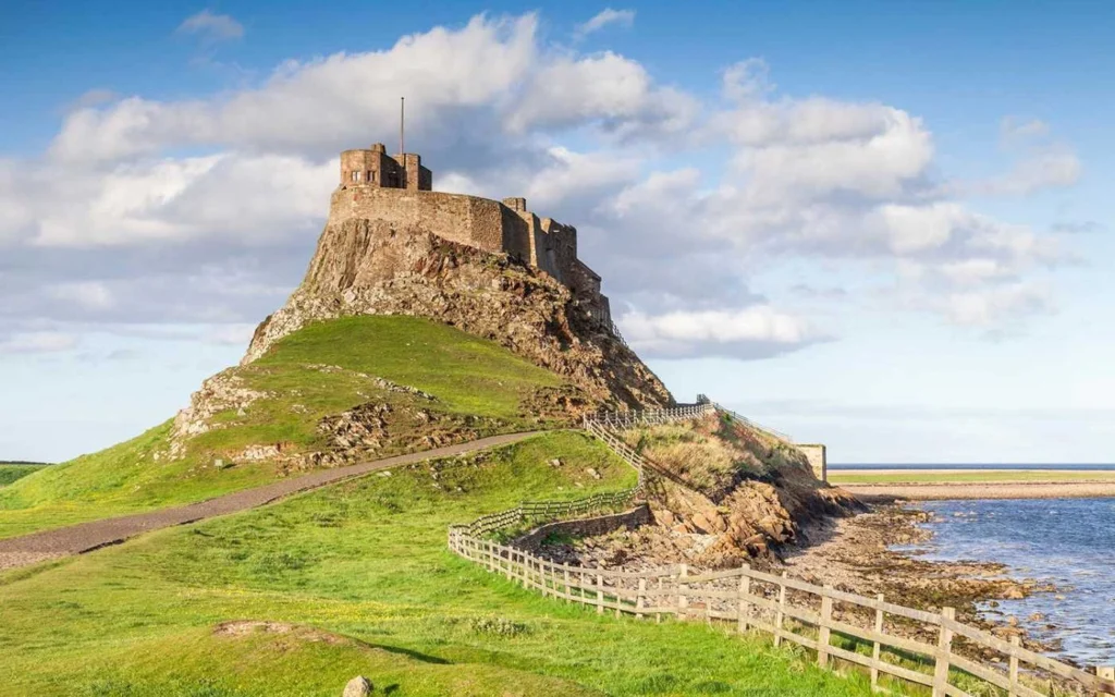 Indiana Jones and the Dial of Destiny Filming Locations, Holy Island of Lindisfarne, Berwick-upon-Tweed, Northumberland, England, UK (Image Credit_ The Times)