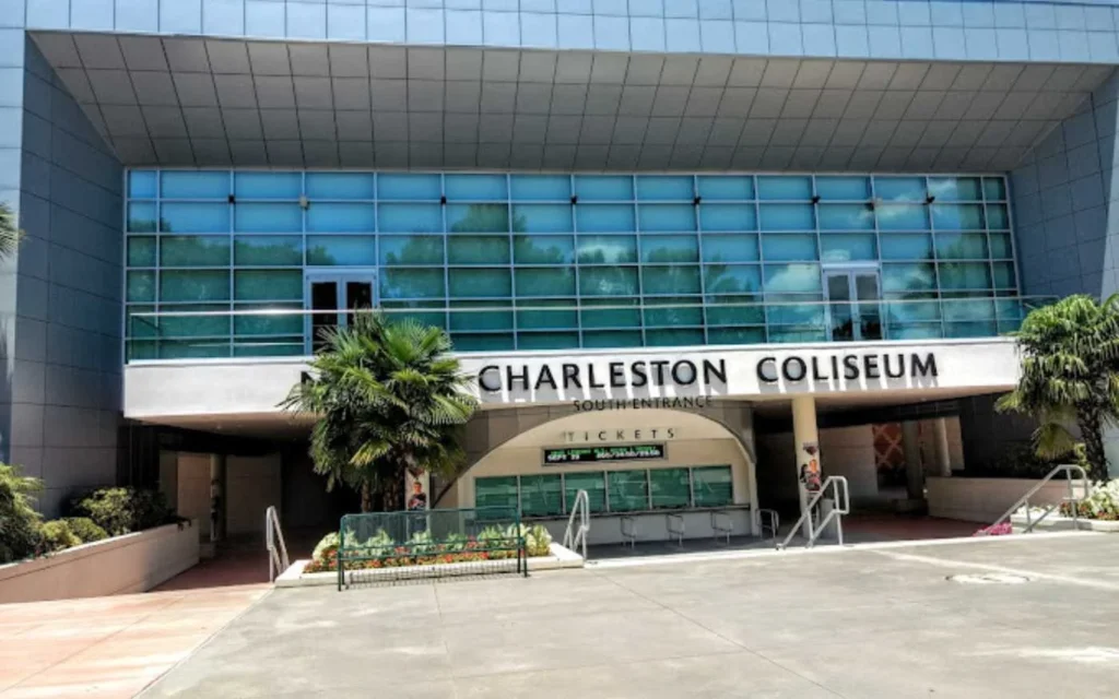 The Righteous Gemstones Filming Locations, North Charleston Coliseum & Performing Arts Center (Image Credit_ Google.com)