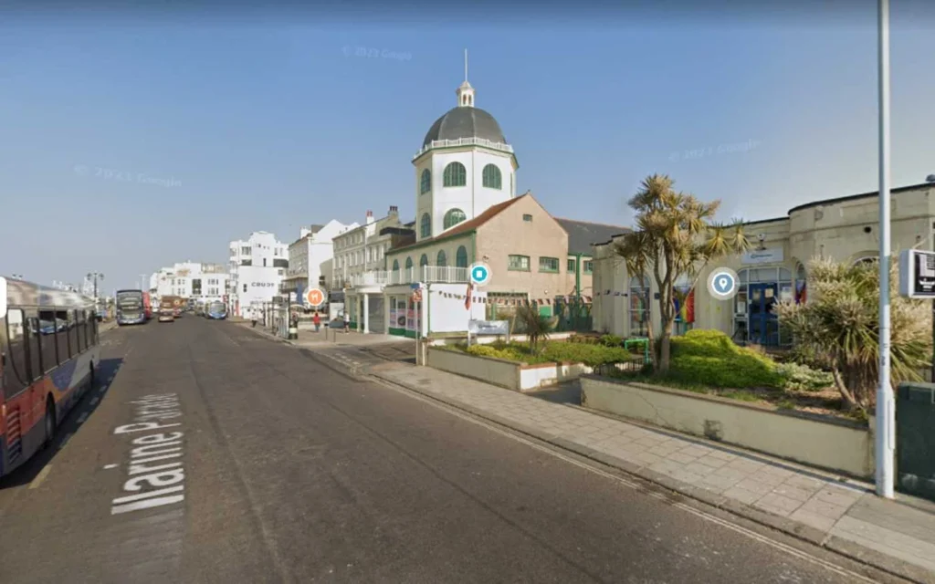 Black Mirror Beyond the Sea Filming Locations, The Dome Cinema, Worthing, UK