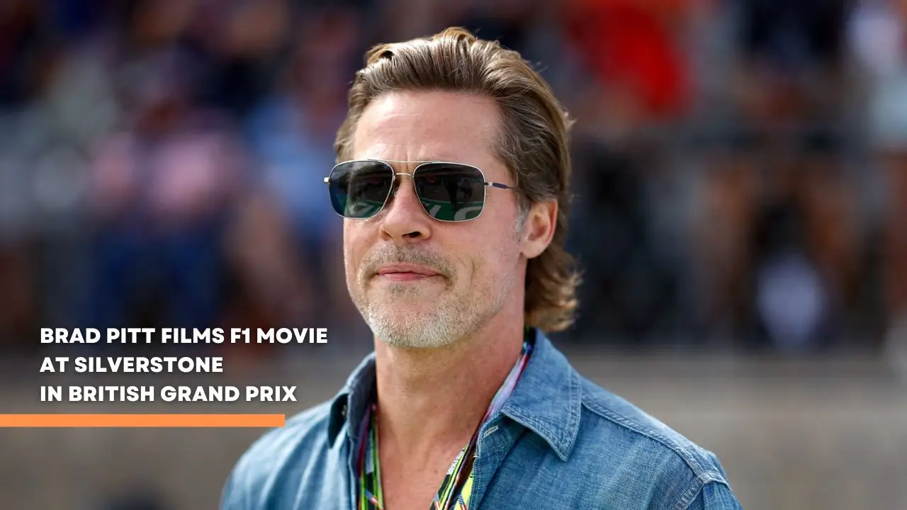 Brad Pitt Films F1 Movie at Silverstone in British Grand Prix