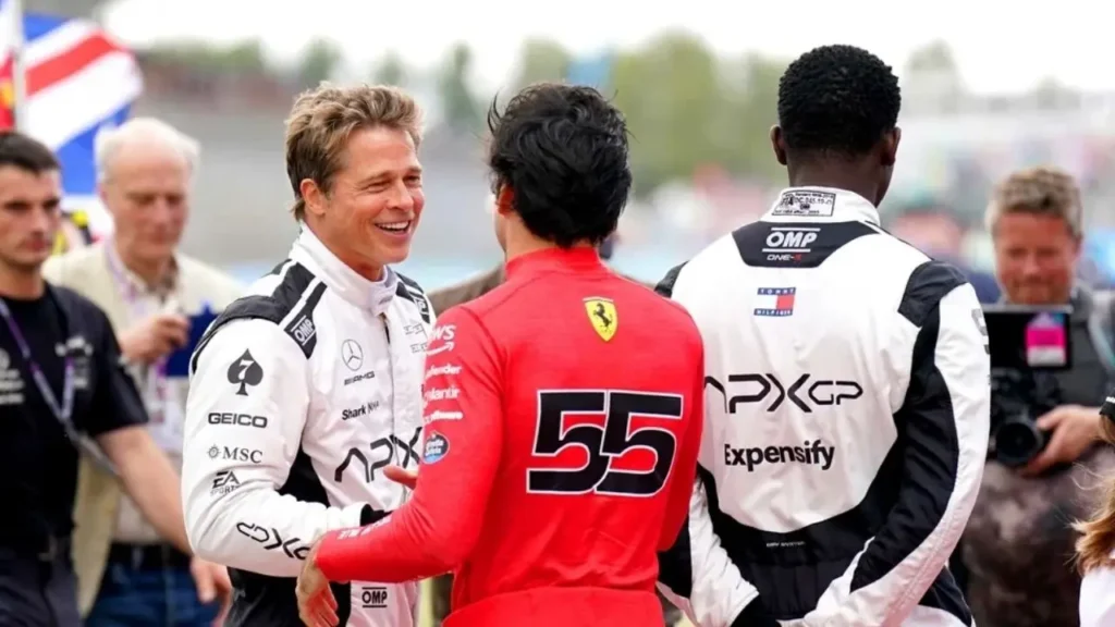 Brad Pitt and Damson Idris Gear Up with F1 Drivers for Thrilling Ride at British Grand Prix