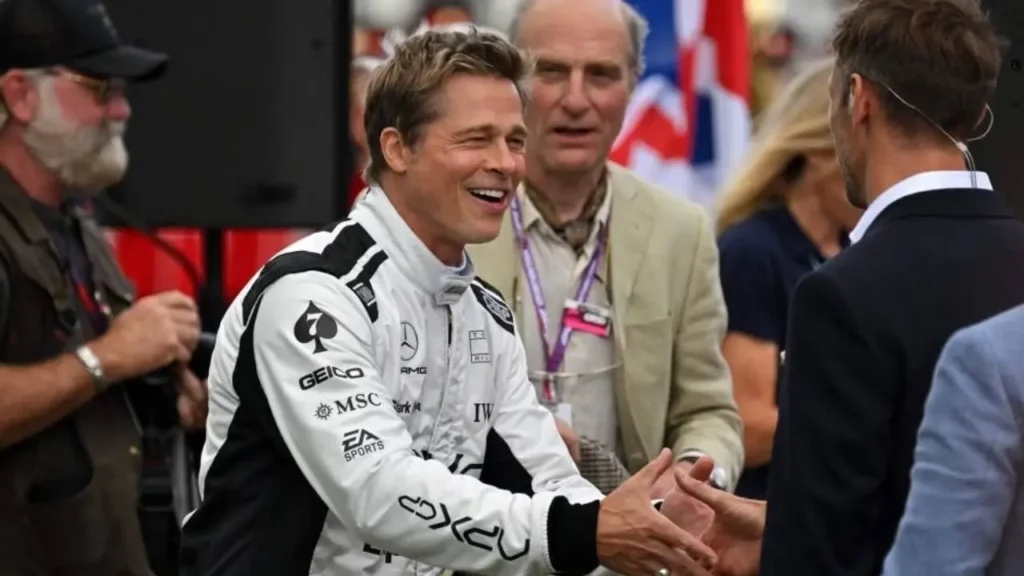 Brad Pitt and Damson Idris Gear Up with F1 Drivers for Thrilling Ride at British Grand Prix