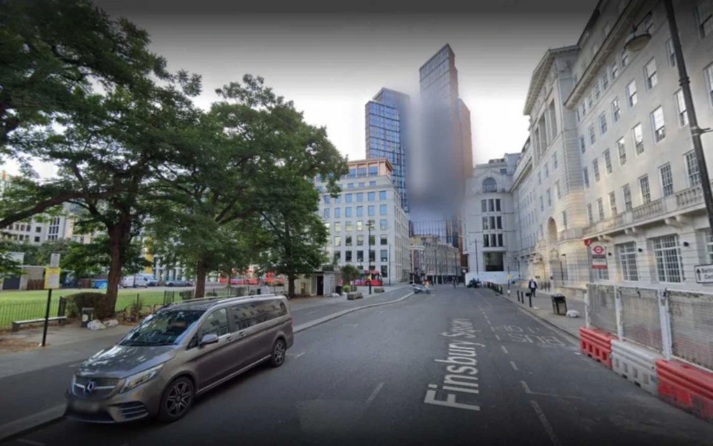 Ex Machina Filming Locations, Bloomberg Offices, Finsbury Square, Broadgate, London, England, UK