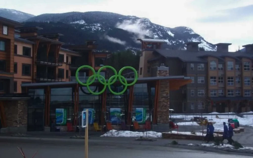 Cold Pursuit Filming Locations, Olympic Village Square, Whistler, British Columbia, Canada