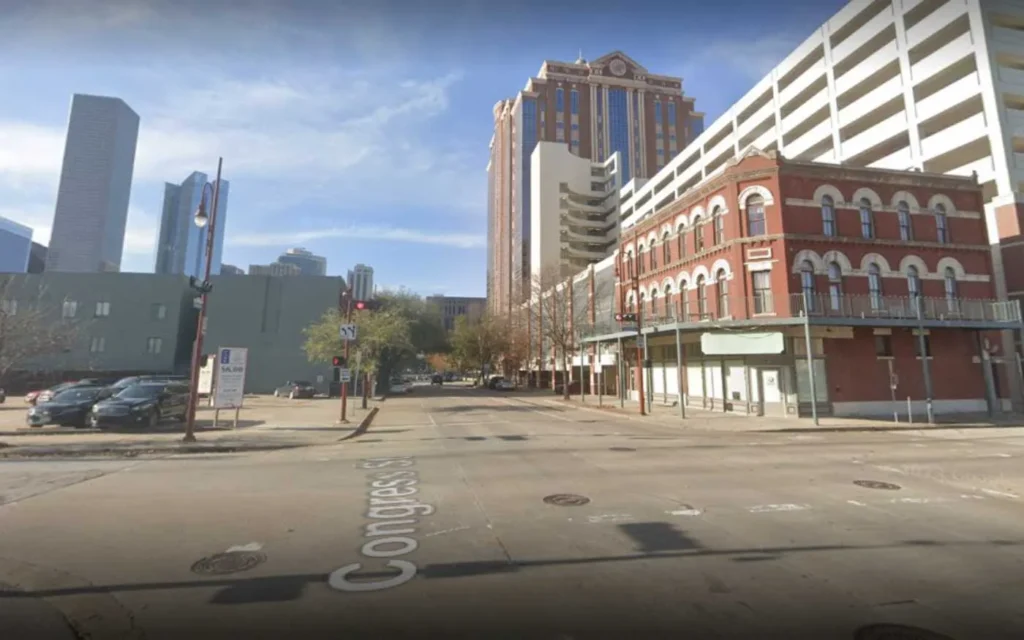 RoboCop 2 Filming Locations, Intersection of Congress and La Branch, Houston, Texas, USA