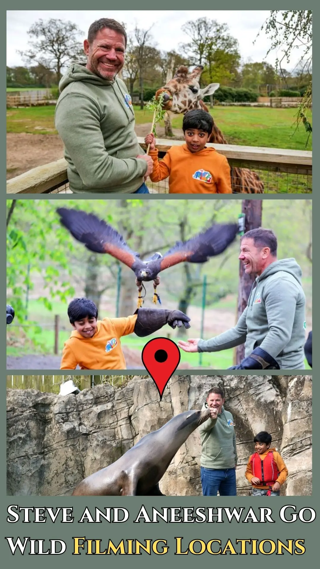 Steve and Aneeshwar Go Wild Filming Locations