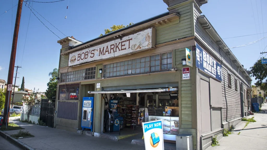 The Fast and the Furious Filming Location, Bob's Market, 1234 Bellevue Avenue, Los Angeles, California, USA