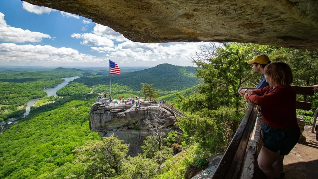 The Last of the Mohicans Filming Location, Chimney Rock, North Carolina, USA
