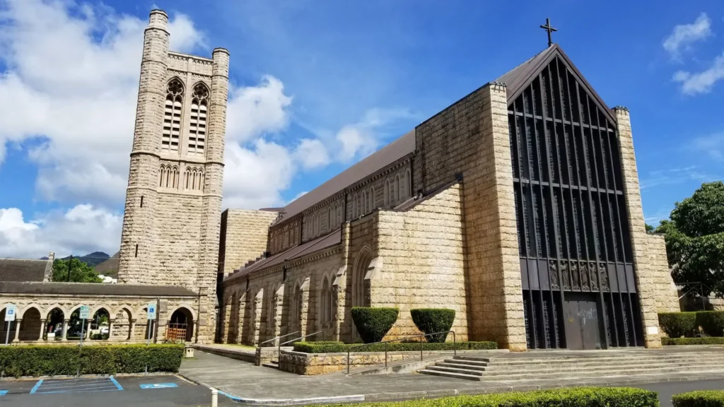 Two Tickets to Paradise Filming Location, The Cathedral of St. Andrew, Honolulu, Hawaii, USA