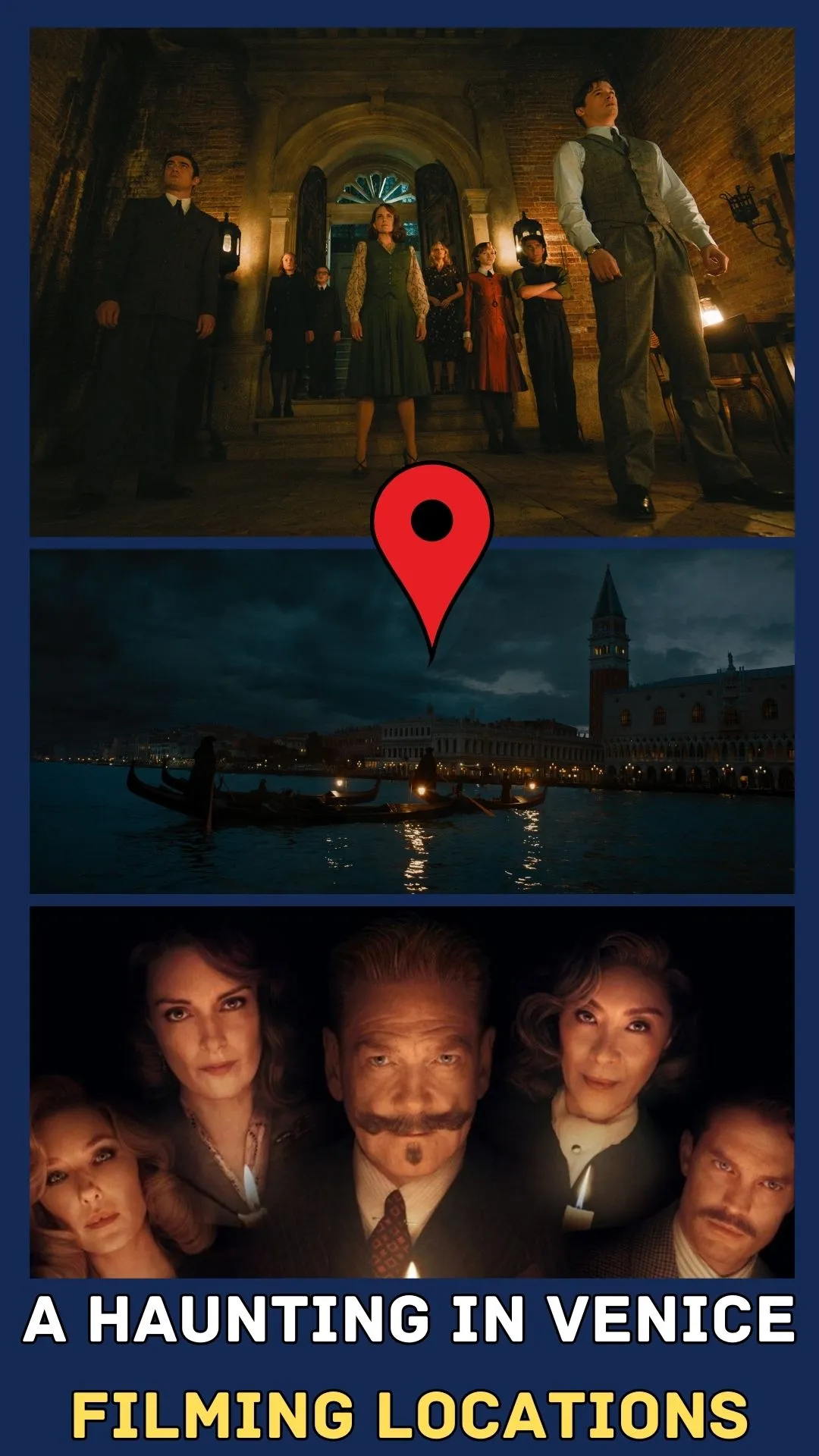 A Haunting in Venice Filming Locations (2023)