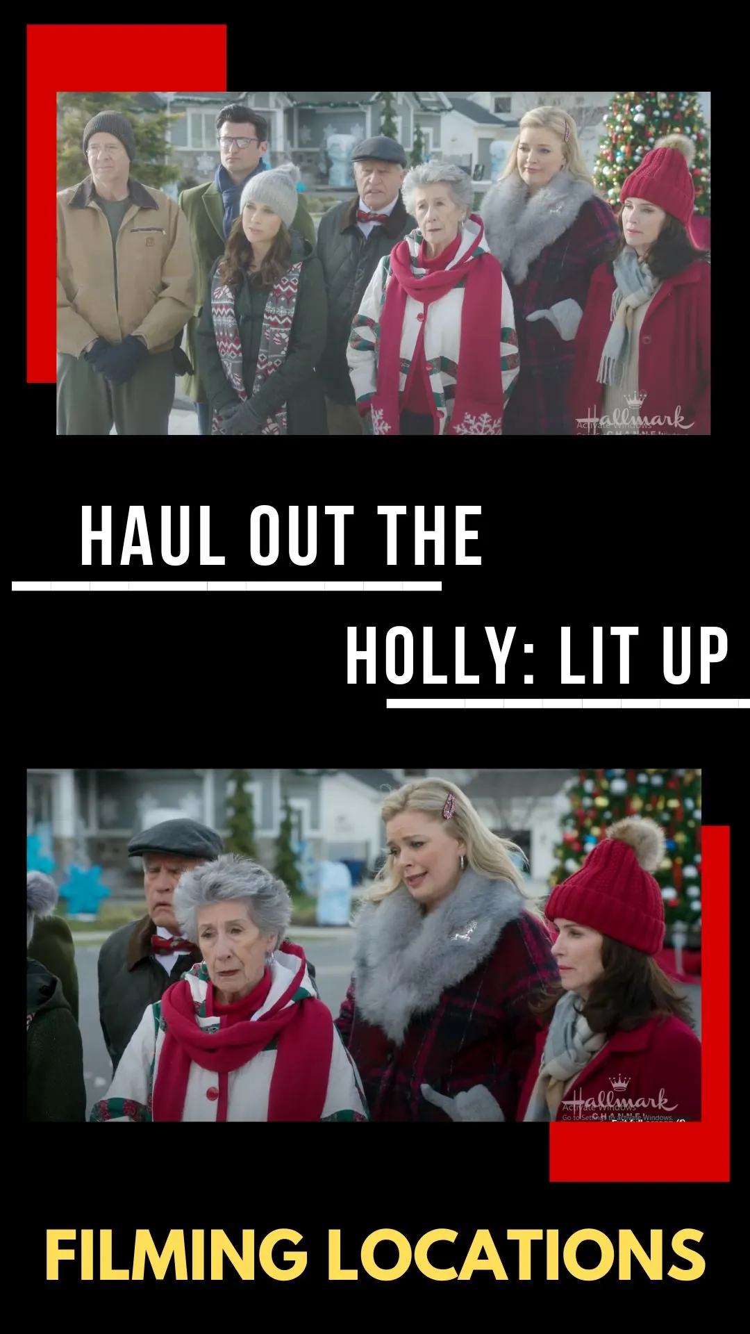 Haul out the Holly Lit Up Filming Location (2023)