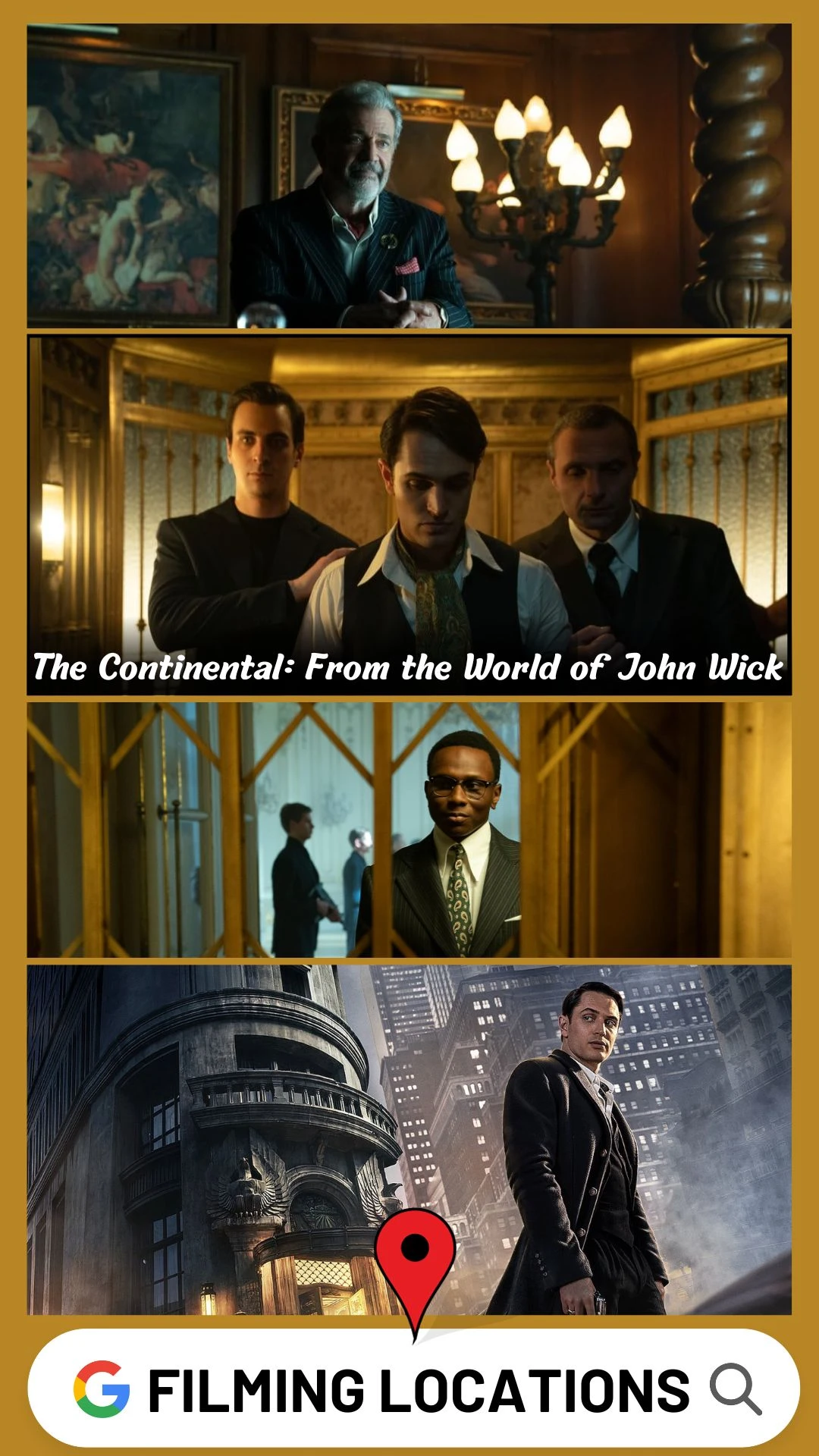 The Continental Filming Locations