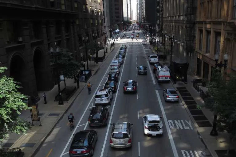 The Fugitive Filming Locations, Dearborn Street, The Loop, Downtown, Chicago, Illinois
