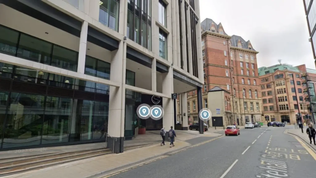 Bank of Dave Filming Locations, Central Square Leeds, 29 Wellington Street, Leeds, West Yorkshire, England, UK
