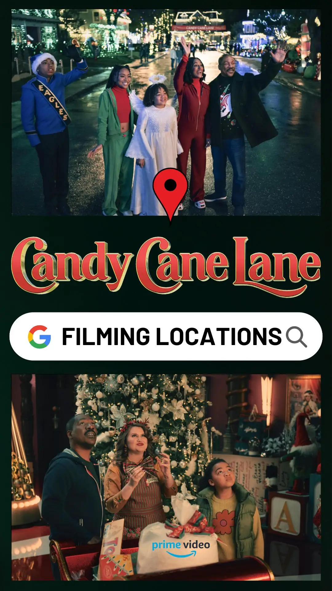 Candy Cane Lane Filming Locations