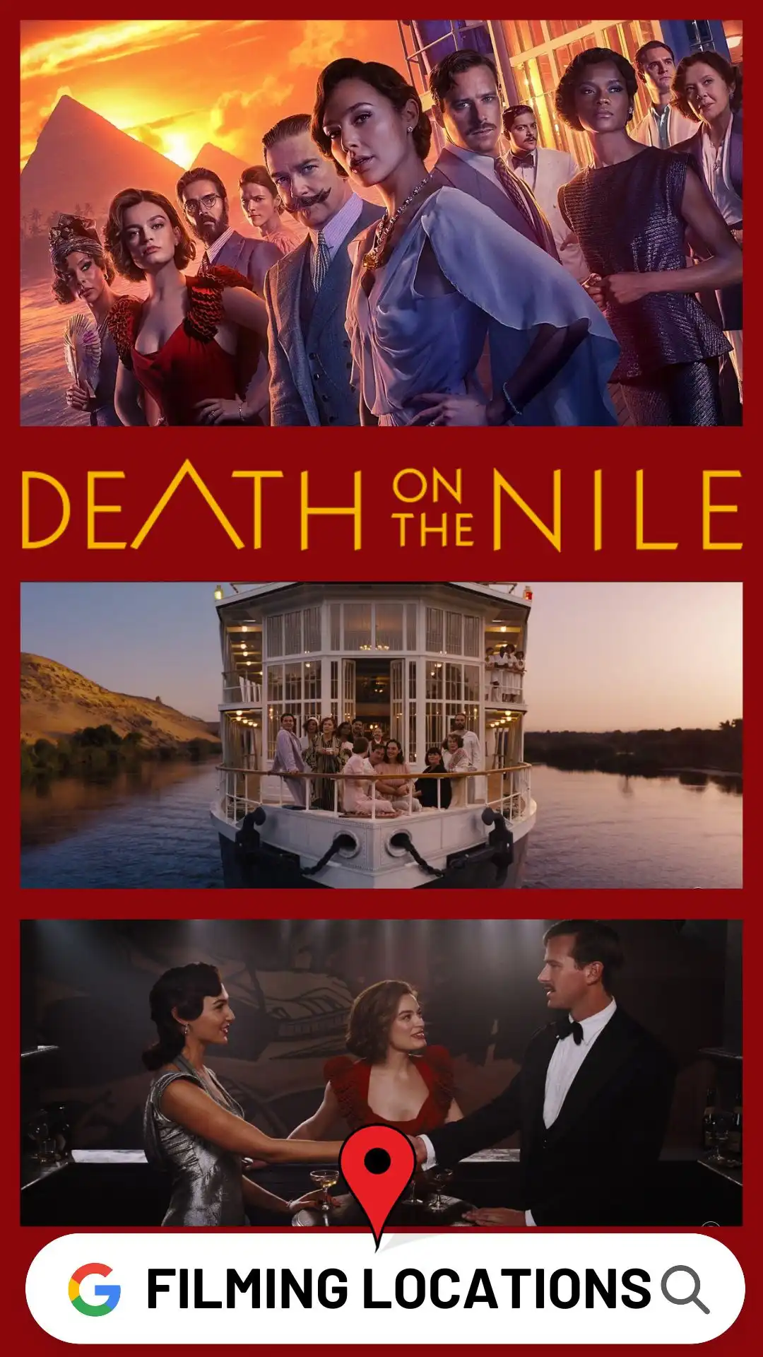 Death on the Nile Filming Locations