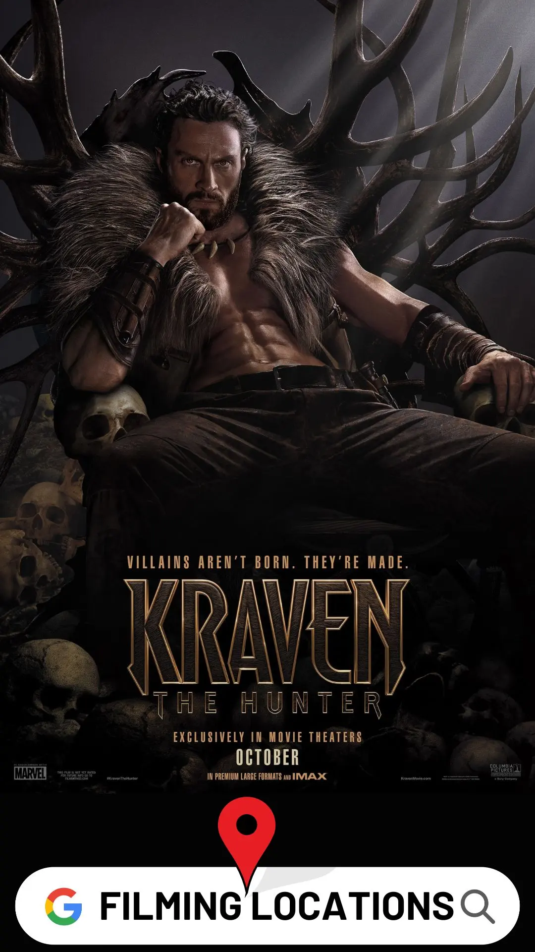 Kraven the Hunter Filming Locations