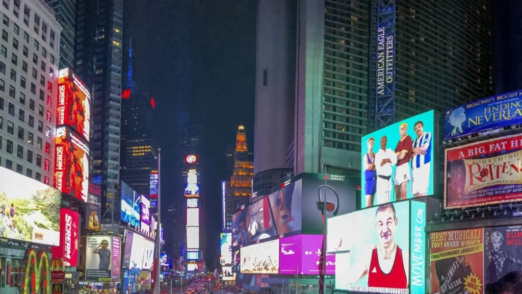 Sesame Street Filming Locations, Times Square, Manhattan