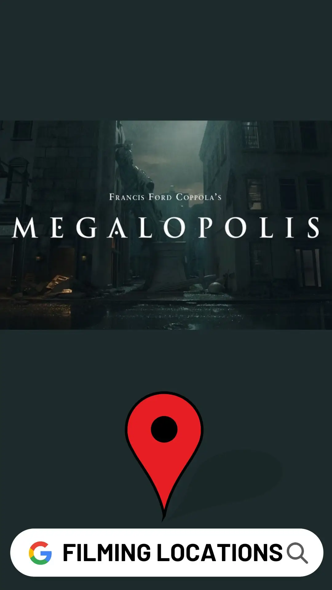 Megalopolis Filming Locations