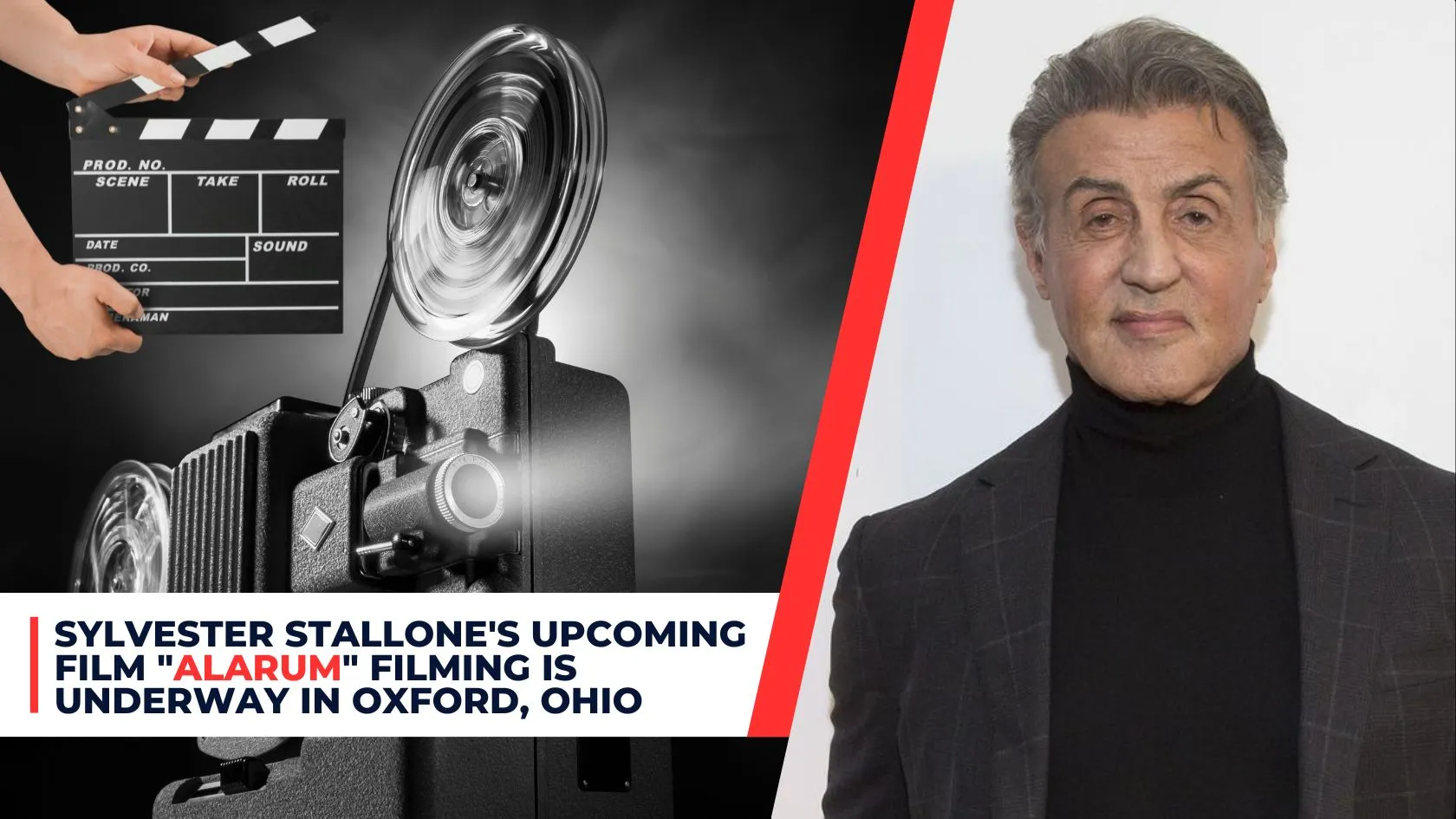 Sylvester Stallone's Upcoming Film _Alarm_ Filming is Underway in Oxford, Ohio