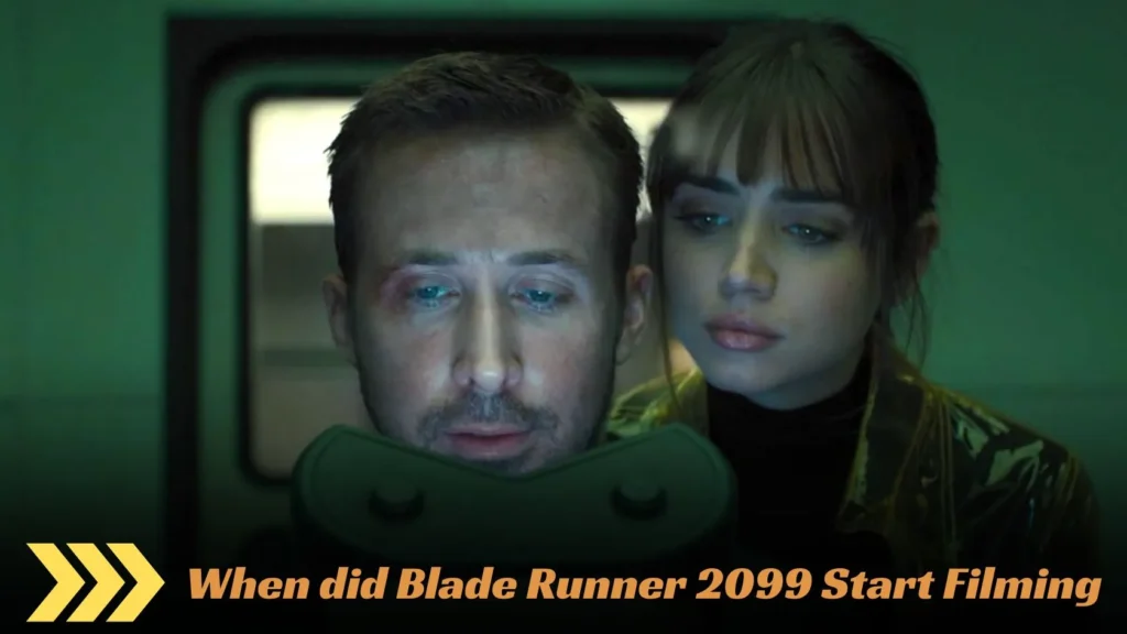When did Blade Runner 2099 Start Filming