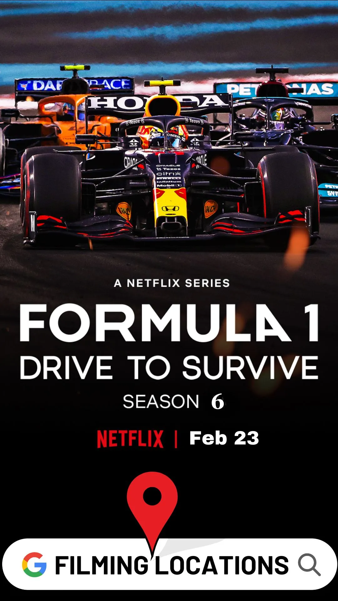Where is Formula 1 Drive to Survive Filmed