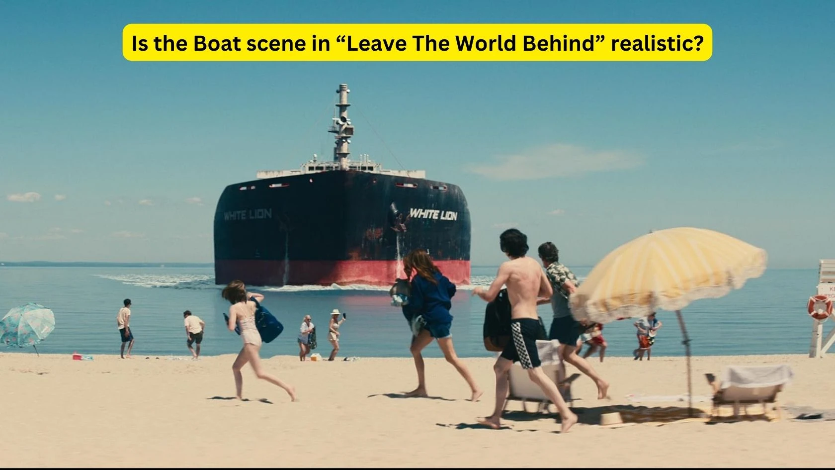 Leave the World Behind Boat Scene