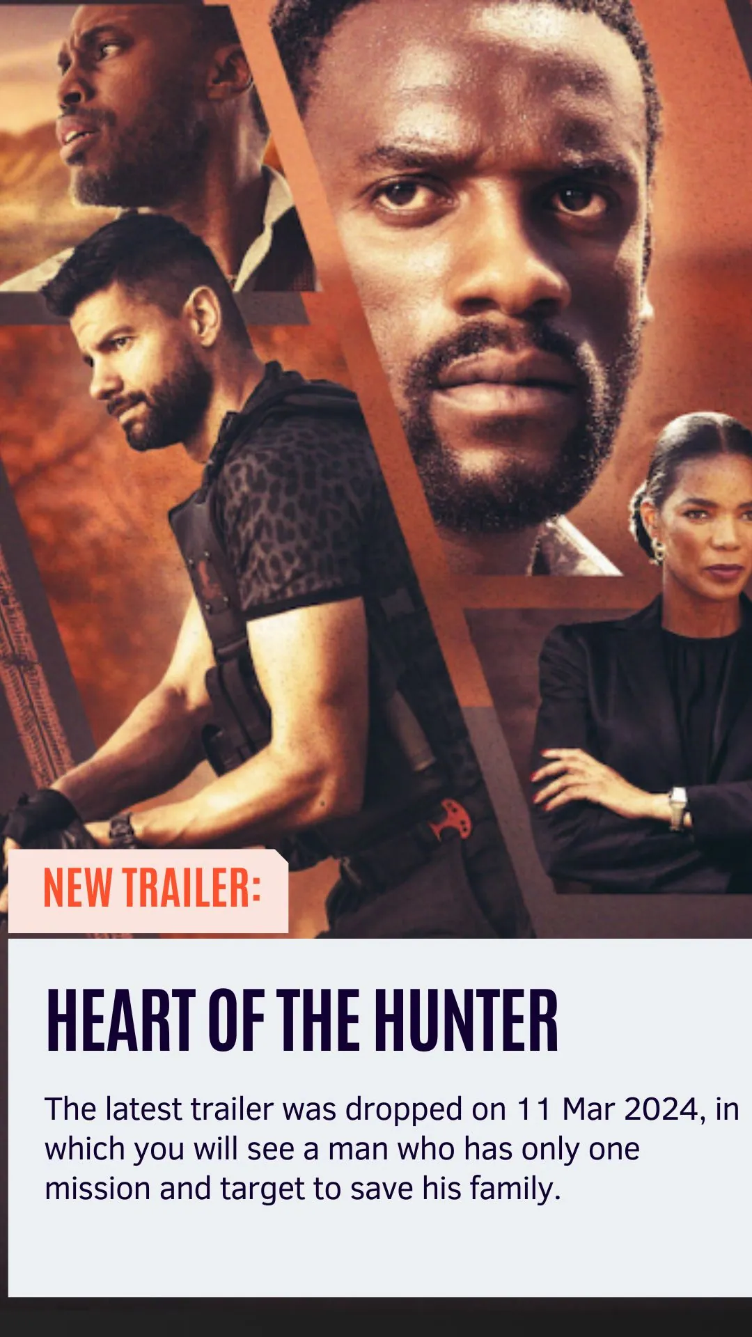 New Trailer 'Heart of the Hunter' Action Thriller Hits Netflix March 29