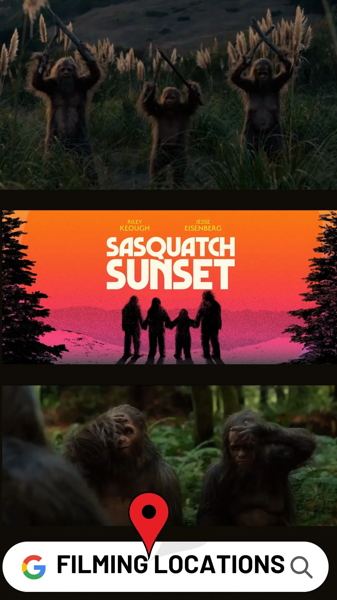 Sasquatch Sunset Filming Locations