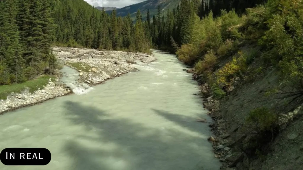 A Whitewater Romance Filming Locations, Blaeberry River, Golden, British Columbia in real