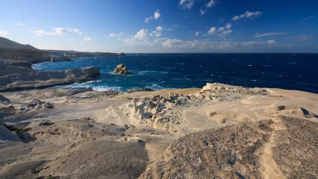 Bugonia Filming in Sarakiniko Beach, Milos, Greece