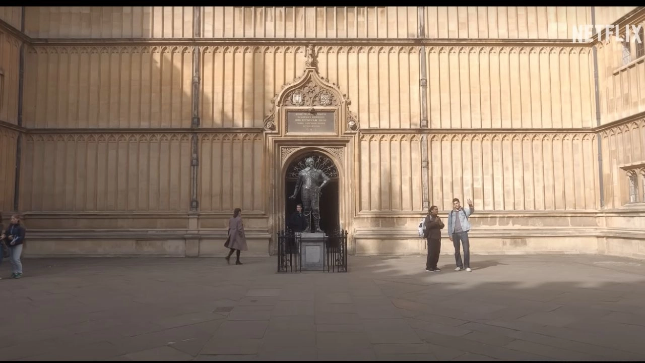 Bodleian Library, University of Oxford, in Netflix's My Oxford Year