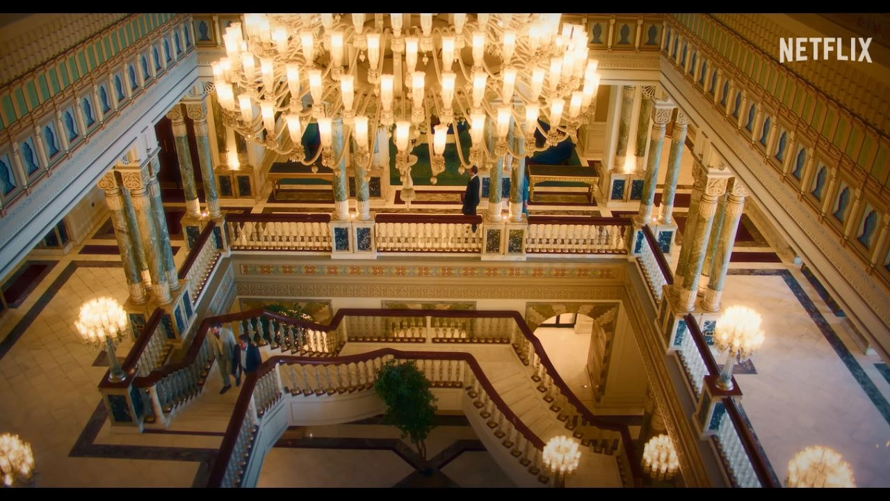 Çırağan Palace Kempinski indoor scenes appears in She Said Maybe