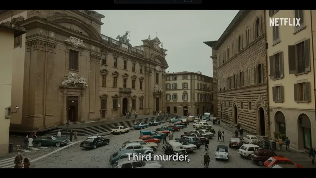 The Monster of Florence Filming Locations (2025-) 2 Palazzo Vecchio Florence featured in The Monster of Florence